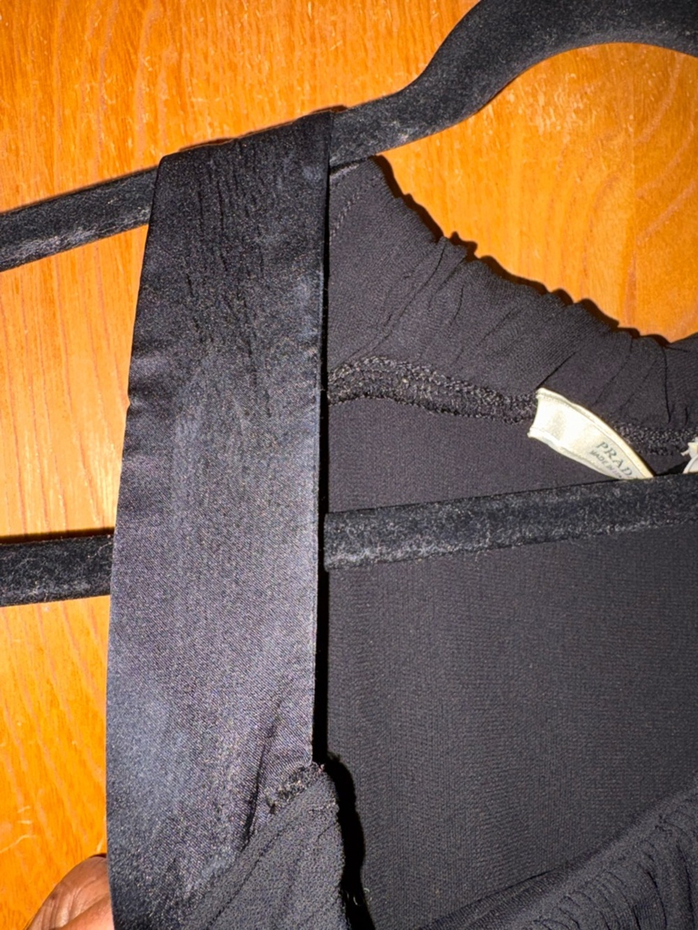 Prada Black Halter Midi Dress with *FLAW* S - Picture 4 of 9